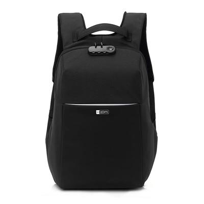 Mochila Sídney antirrobo porta notebook 15.6 - ZB-A609BK - candado numérico - Negro